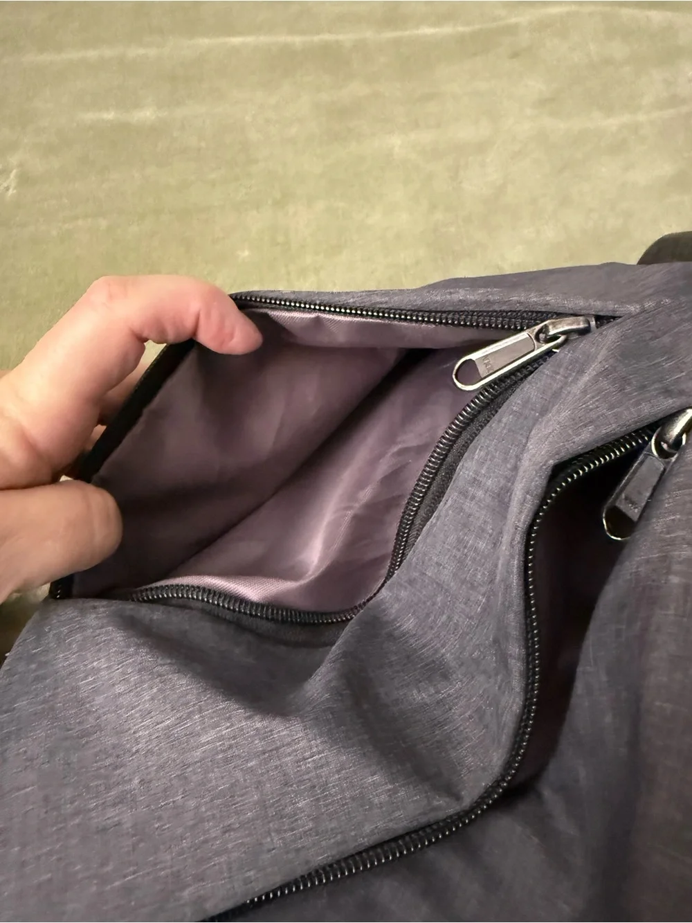 Wander+ Men's Gray Crossbody Sling Bag - Minimal Daily Carry #OSP